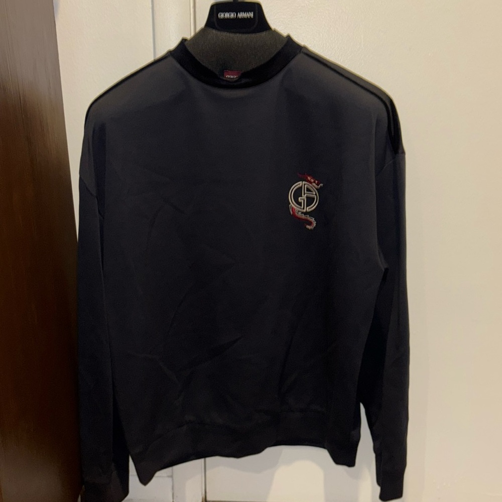 Brand New Men’s Size 52 Navy Blue Giorgio Armani Pullover Sweatshirt